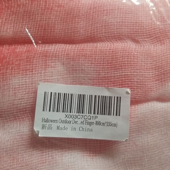Pink & White Gauze Mesh Halloween Decor, Scarf, Cover Up, New 800cm X 235cm - Picture 12 of 14